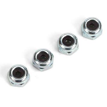 2-56 Nylon Insert Lock Nuts, Zinc Plated 4/pkg