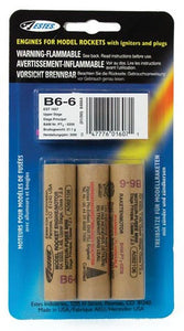 B6-6 Model Rocket Engines (3pk)