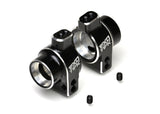 22S Rear HD Hub Set, (1pr) 7075 Black and Silver