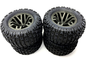 Arrma GRANITE 4x4 3s BLX - TIRES & Wheels (tyres rims DBoots Fortress AR102666