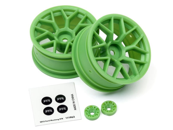 RTR Wheel 26mm Green (6mm Offset/2pcs)