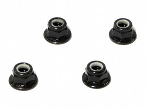 Flanged Lock Nut M5 (Black/4pcs)