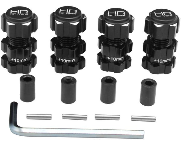 Aluminum +10mm 17mm Splined Hubbs, for Traxxas Maxx