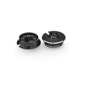 Fin, 13mm Spring Cup, 0mm Off-Set, Black, Fits Team