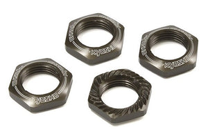 17mm Serrated Wheel Nut, Gunmetal