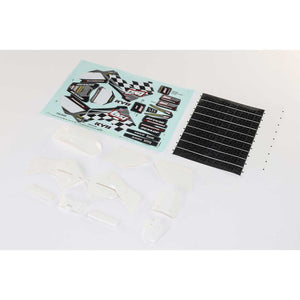 LOSI 260005 White Plastics with Wraps for PROMOTO-MX