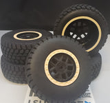 Losi 1/10 Mint 400 Ford Raptor Baja Rey Limited Edition Set of 5 Mounted Wheels and Tires