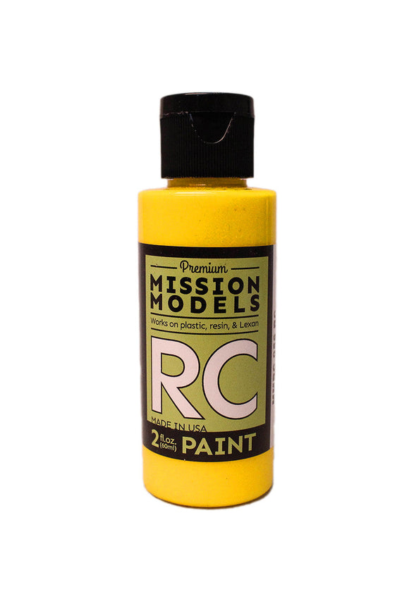 Mission Models - Water-based RC Paint, 2 oz bottle, Translucent Yellow