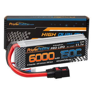 XTREME 3S 11.1V 6000mah 150c-300C Lipo Battery W QS8