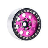 B2 Aluminum 1.9 Beadlock Wheels 9mm Hubs, Pink, for