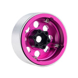 B2 Aluminum 1.9 Beadlock Wheels 9mm Hubs, Pink, for