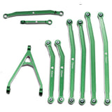 Aluminum High Clearance Chassis Links, Green, for