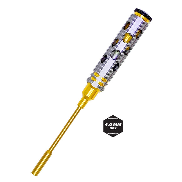 4mm Nut Driver Gold Ink Honeycomb Handle w/ Titanium