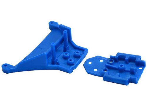 Front Bulkhead for Slash 4x4 LCG and Rustler 4x4, Blue