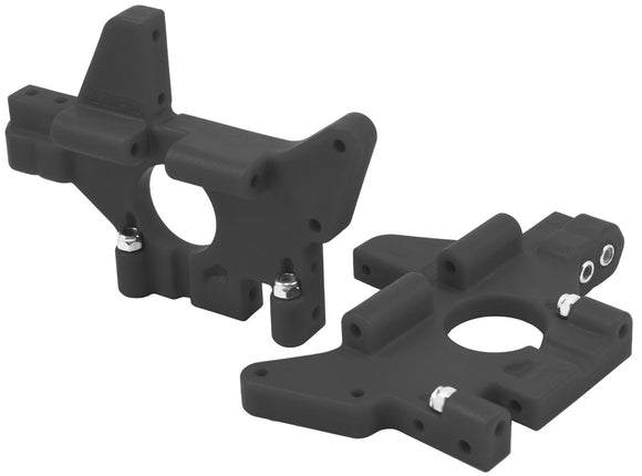 BLACK REAR BULKHEADS (FITS ALL VERSIONS OF THE T-MAXX & E-MAX