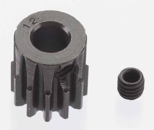 Extra Hard 12T 32P Blackened Steel Pinion Gear, 5mm Shaft