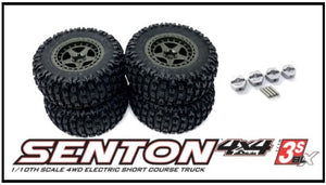 Arrma SENTON 4x4 3s BLX - TIRES & Wheels and Hex Set