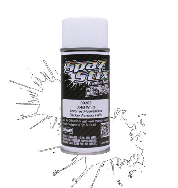 SOLID WHITE / GLOW BACKER AEROSOL PAINT 3.5OZ