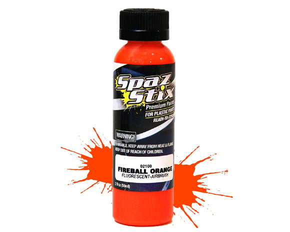 FIREBALL ORANGE FLUORESCENT AIRBRUSH PAINT 2OZ