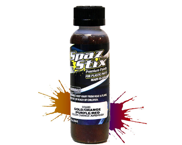 Color Change Airbrush Paint Gold/Orange/Purple/Red, 2oz